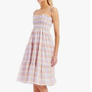 Amanda Uprichard pink gingham dress
